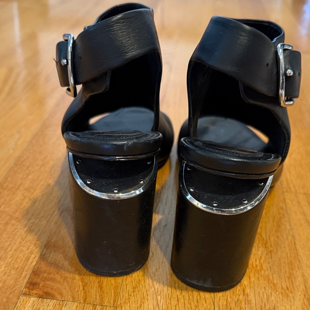 Alexander Wang Black Women's Heels- signature heel with silver inlay!